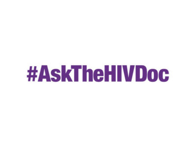 Purple #AskTheHIVDoc logo