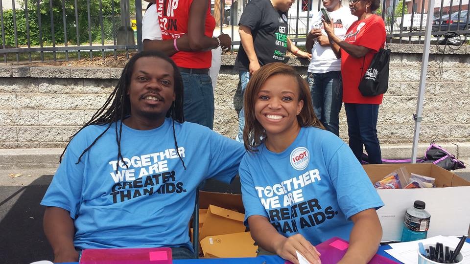 african american volunteers at Walgreens and Greater Than HIV National HIV Testing Day 2015