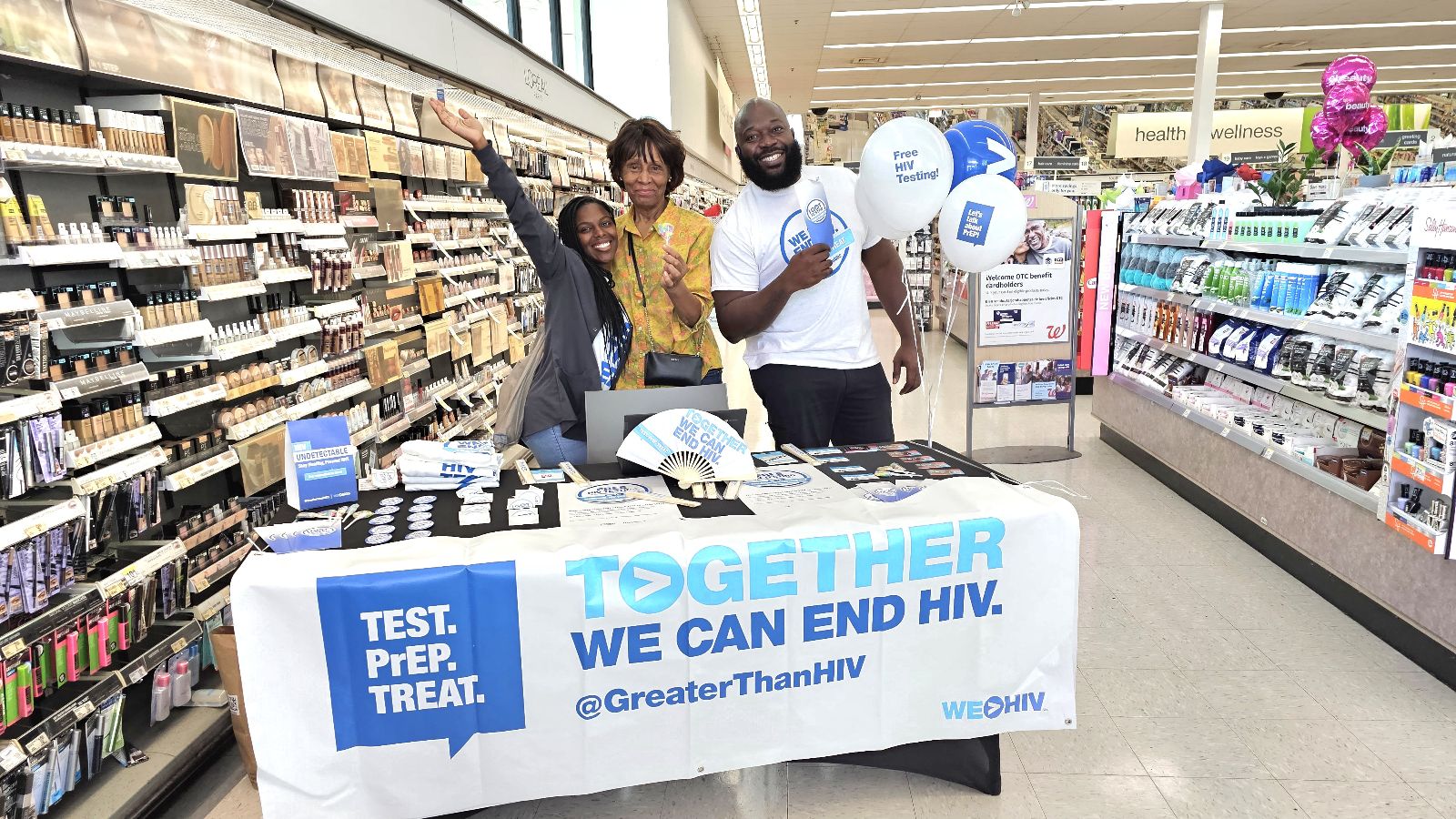 National HIV Testing Day event at a Walgreens store
