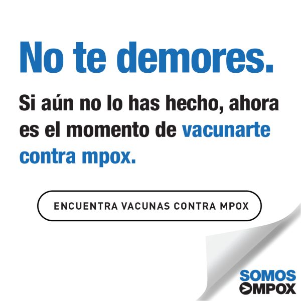 Vacunas De Mpox: No Te Demores