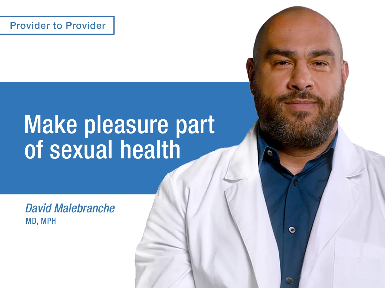 Make pleasure part of sexual health