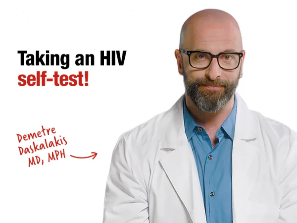 Taking an HIV self-test!